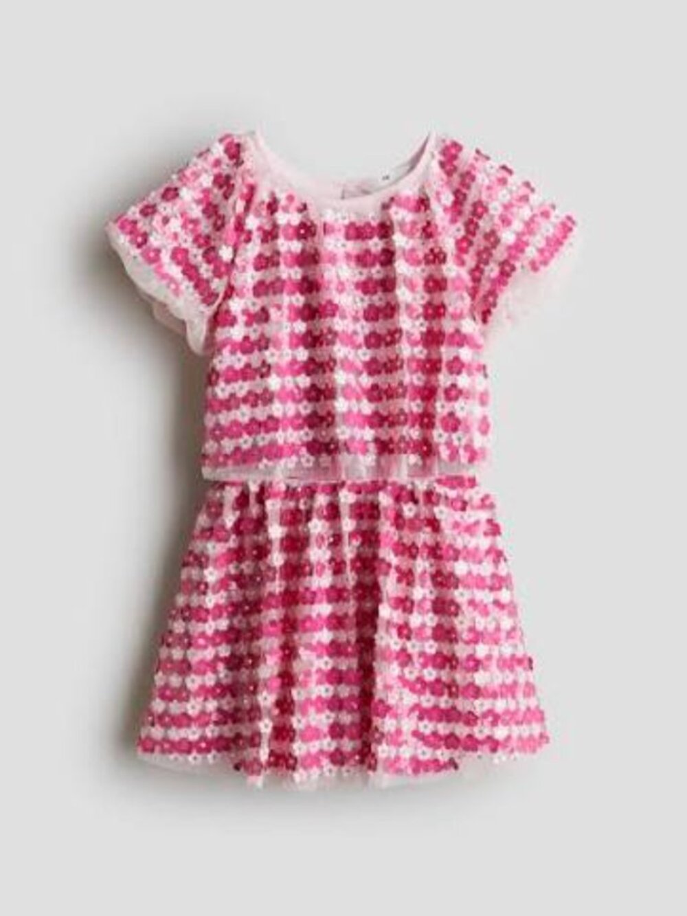 H&M Girls Sequin Top & Skirt Set